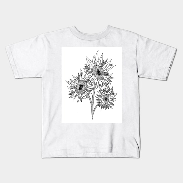 Sunflowers. Kids T-Shirt by Harinedzumi